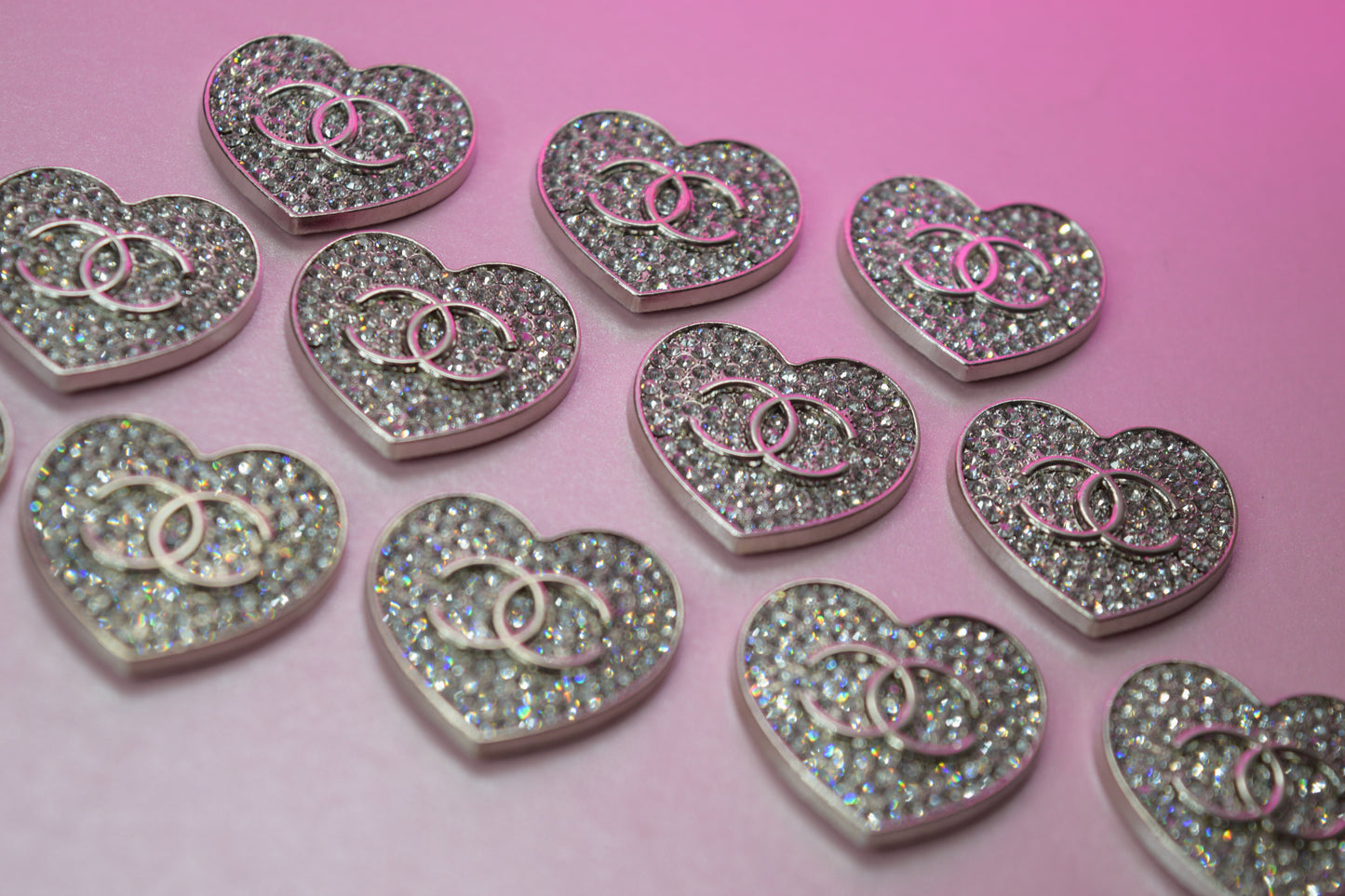Bling CC Heart Charm