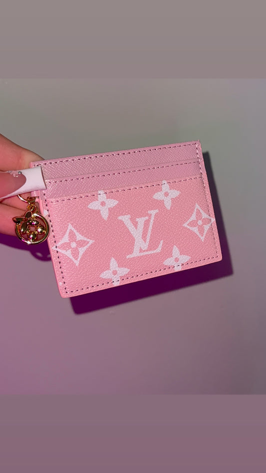 Pink LV Card Holders