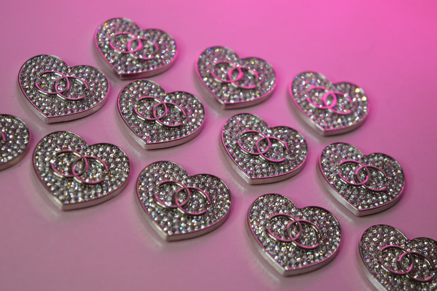 Bling CC Heart Charm