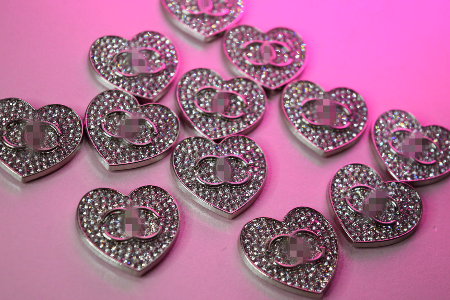 Bling CC Heart Charm