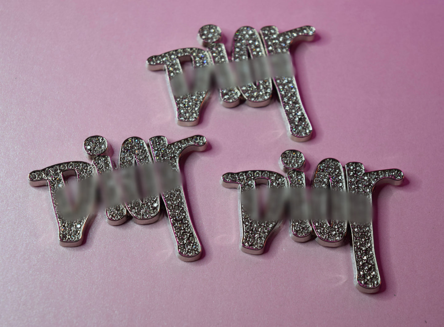 Large Bling D Charm